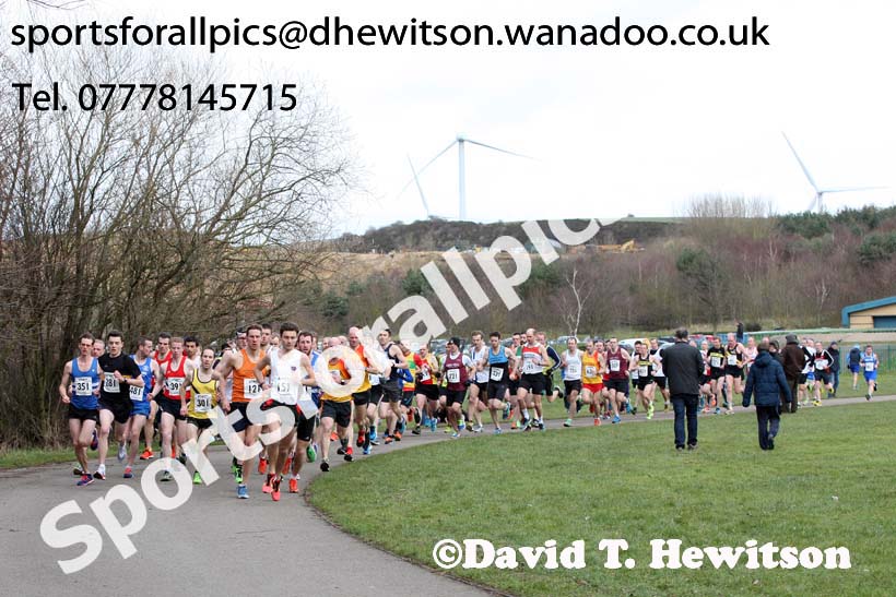 Senior mens North Eastern Counties AA Road Relay Champs., Hetton Lyons Country Park, Hetton-le-hole, County Durham